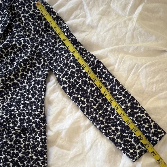 J. Crew Schoolboy Navy and White Floral Blazer - Picture 8 of 12